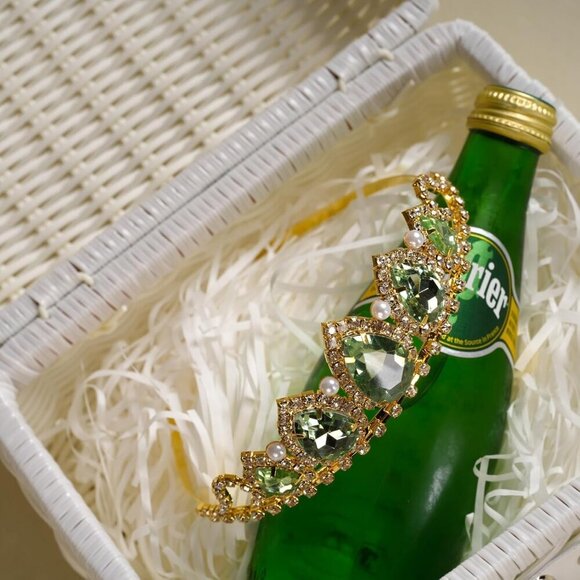 Princess Tiana Tiara and Necklace Set Costume Accessory for Women